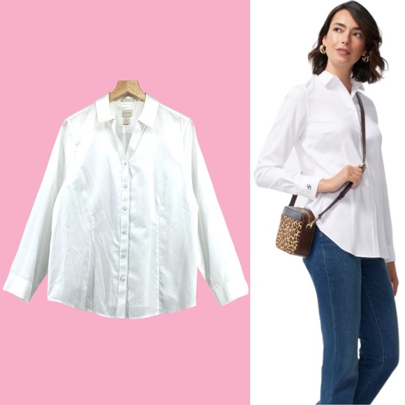 Chico's Tops - Chico's White Button Down Shirt